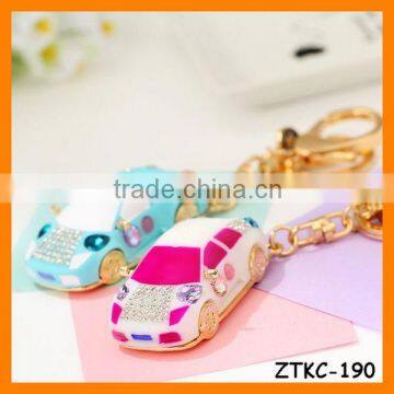 2014 Fashion Drip Rhinestone Mini car Keychain ZTKC-190