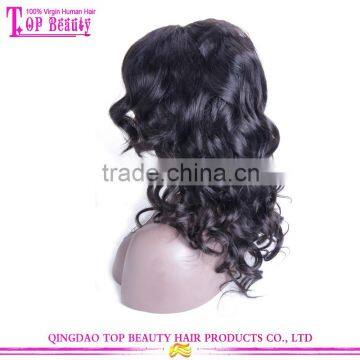 180% Density Water Wave Wigs With Big Fringe 7A Brazilian Human Hair Lace Front Wigs With Bangs photo-6