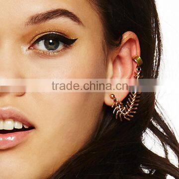 Simple alloy punk ear cuffs ladies earring designs