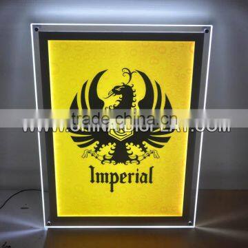 Display Led Light Panel Crystal Menu Sign Board Round Shape Light Sign photo-6