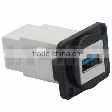 D Type Keystone USB 3.0 Female To Female Connector