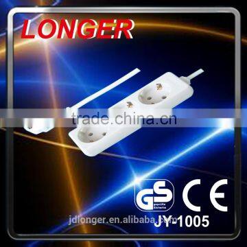 hot sale high quality EU 3 way extension socket power strip GS CE 16A 220V