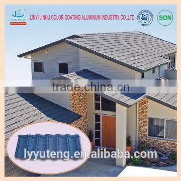 Home DIY design -Stone coated metal roof tile-light weight roofing materials