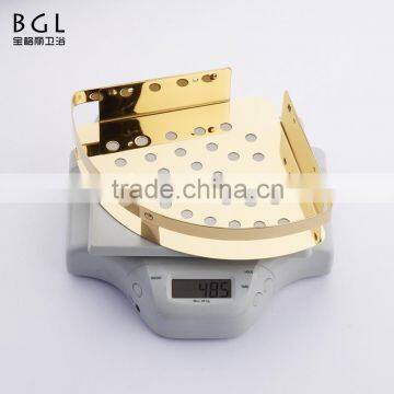 Shinning Style Bathroom Accessories Stainless Steel 304 Corner Basket for Bathroom Storage photo-5