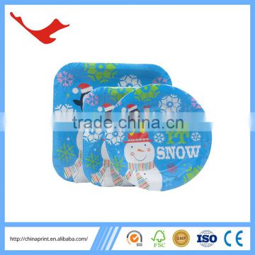 007 christmas decoration china snowman dinnerware set