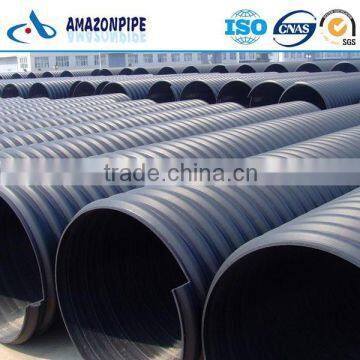 Large Diameter Plastic hdpe Steel Belt Corrugated Spiral Drainage Pipe