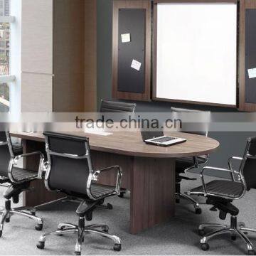 Melamine oval shaped meeting table