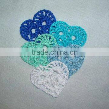 Crochet Heart Appliques,Accessories,Supplies,Wedding,Baby,Valentine photo-3