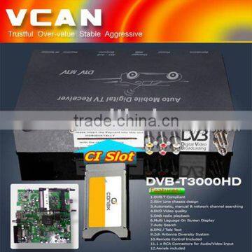 Car HDTV tuner,DVB-T3000HD reciever with CI