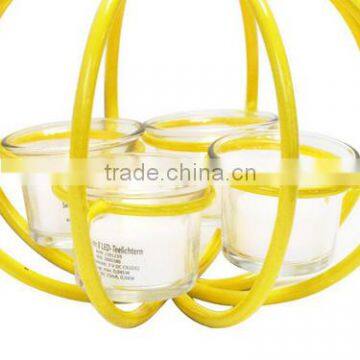 Yellow Iron Wire Pumpkin Candle Holder,metal Candle Lantern photo-6