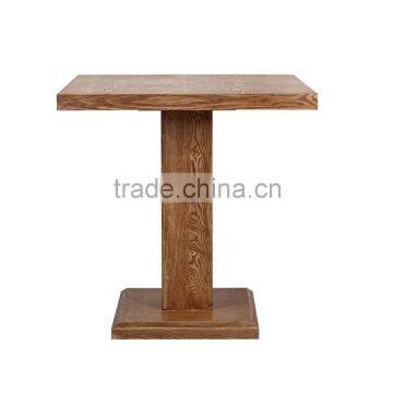 Antique square wood restanrant dining tables