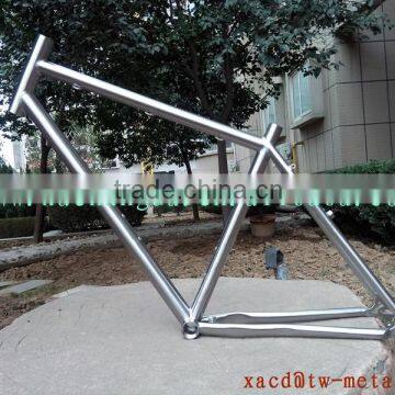 titanium track bike frame with handing brush finished bike frame custom bicycle frame