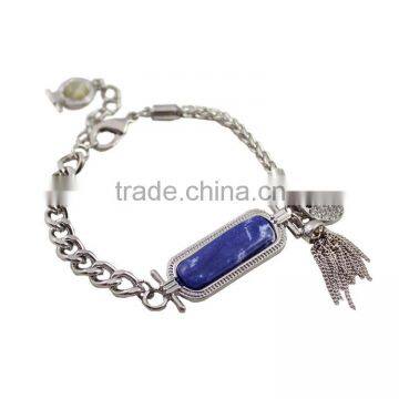 Trendy woman enamel painted bracelet plastic snap closure bracelet