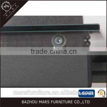 Wholesale Metal Glass Extendable Dinning Table photo-5