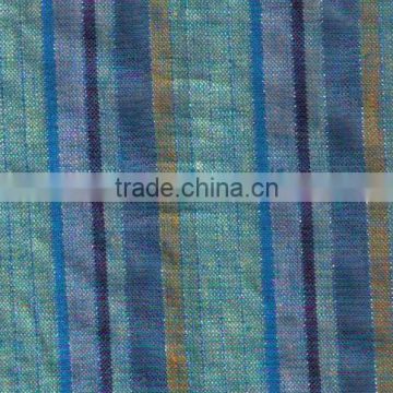 stripe linen viscose blended fabric