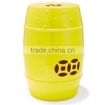 Aluminium Antique stools/Elegant metal stools/Decorative stools/ Yellow Colored Stool