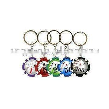 blank metal keyrings custom plastic color chips keyring