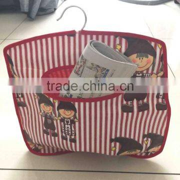 cartoon wall-hung type pve film storage bag