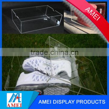 Professional china manufacturer square clear discount perspex shoe box