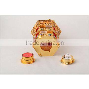 Herb Vaporizer Night Light Hurricane Lamp With Decorative Stone Wf-A001