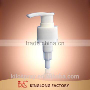 FUZHOU KINGLONG Newest design wholesale custom cosmetic 28/410 lock screw spring lotion pump