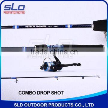 Drop Shot Spin Fishing Rod Fising Reel Combo Fishing Set With Carrying Bag