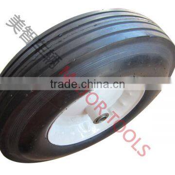 Metal Hollow Wheel Flat Rubber Free Tire 4.00-8 photo-2