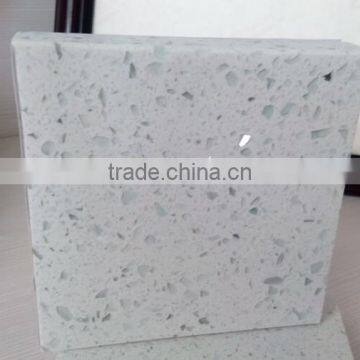Supplier Cheaper White Mirror Fleck Quartz Stone Countertop