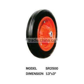 solid rubber wheels for wheelbarrow