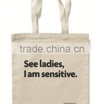 High quality i'm not a plastic bag canvas shopping bag,custom logo print and size, OEM orders are welcome