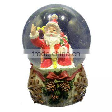 Resin Santa Claus Christmas Snow Globe