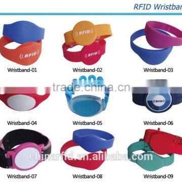 Wholesale RFID Customized Rubber Wristbands, Waterproof RFID Plastice Wristbands for Festival Events photo-2