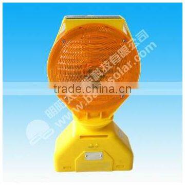 yellow solar flashing warning light