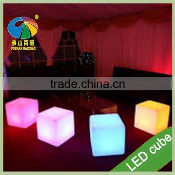 Romantic LED Beach Chair LED Furniture Small Seat LED Cube Stool photo-4
