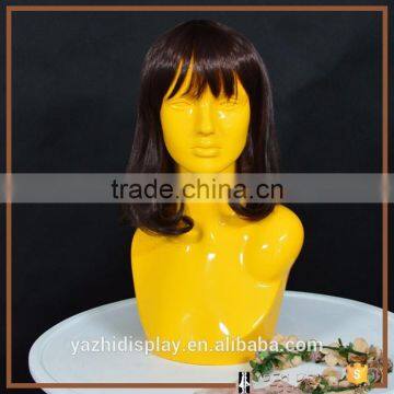 hot sale fiberglass female mannequin head for wig display