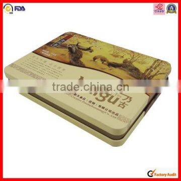 Rectangle Chocolate Flocking Gift Tin Box photo-6