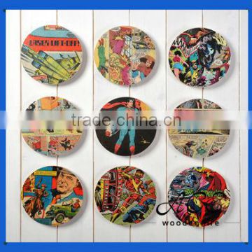 High Quality Wooden Digital Printing Water Proof Pattern Coaster Customerize Design Printing Products