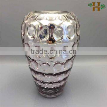 Hand blown polish silver colored glass vases wholesale