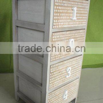 Unfinished Solid Bright White Color Wooden Furniture for 4 Hole photo-2