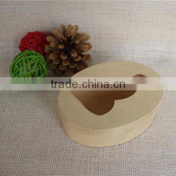 Oval Laser Cut Decor Balsa Wood Box for Gift photo-2
