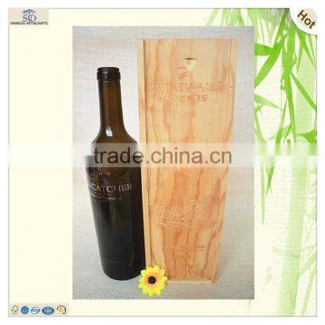 wholesale customized laser engraved logo pattern wine box