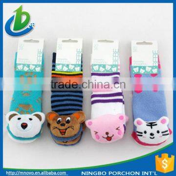 Non-slip cotton cute 3d animal girl's child tube sock