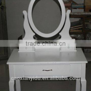 Perfect Decorative Design K/D White Dresser With Chair And Mirror For Bedroom T10-6074
