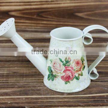 2015 new design paper decal metal craft watering can made in china wholesale