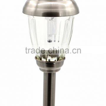 12pk Stainless Steel Glass Lens Solar Garden Lawn LED Path Light photo-2