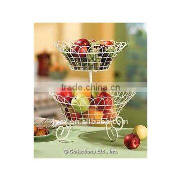 H2222 wire 2-Tier fruit basket