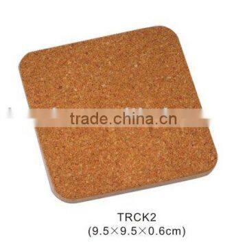 Promotional Square Cork and Fiberboard coaster