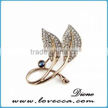 Simple rose gold rhinestone brooch jewelry,rhinestone brooch for fashion accessory,wholesale shine rhinestone brooch