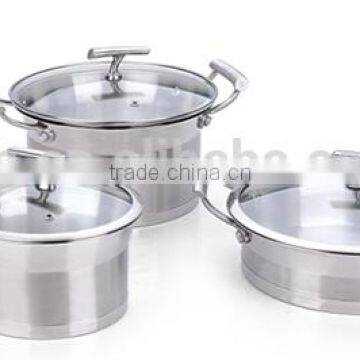 New Style Stainless Steel 6pcs Cookware Set/pot Set