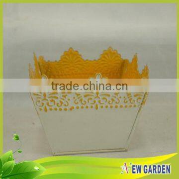 Fashionable Latest Design Beautiful Indoor Metal Artificial Flower Pot photo-4